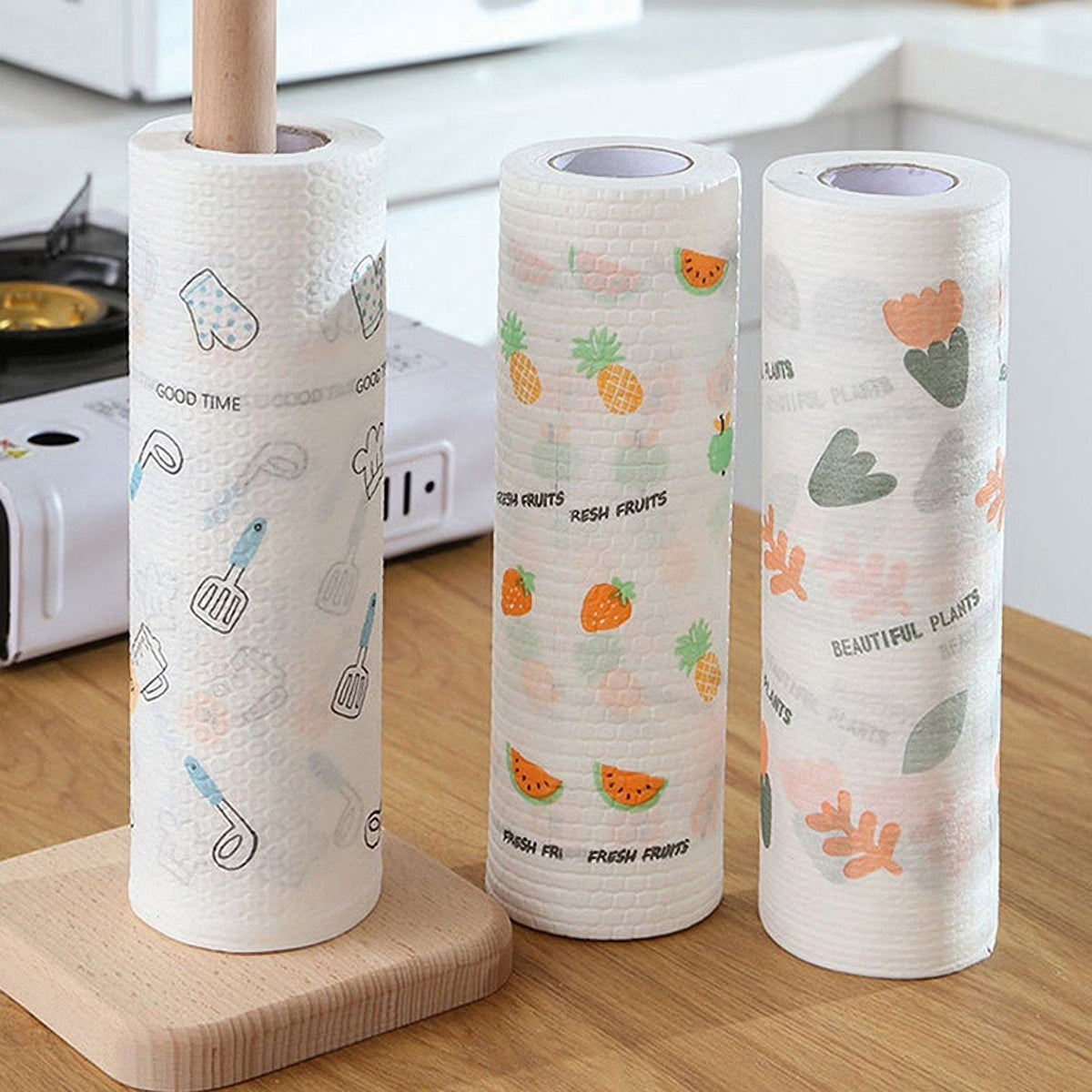 🔥 Roll of 50 reusable cleaning wipes – Wash, reuse and clean more for less 🌿