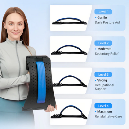 🧲 🔥 Magnetic Lumbar Stretcher – Acupressure Massage, Portable Design & Relieves Back Pain 🧘‍♂️✨