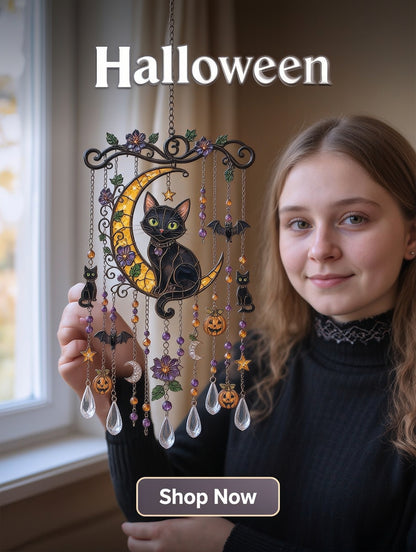 ✨🎃Cast Rainbow Light with Gothic Halloween Wind Chimes!