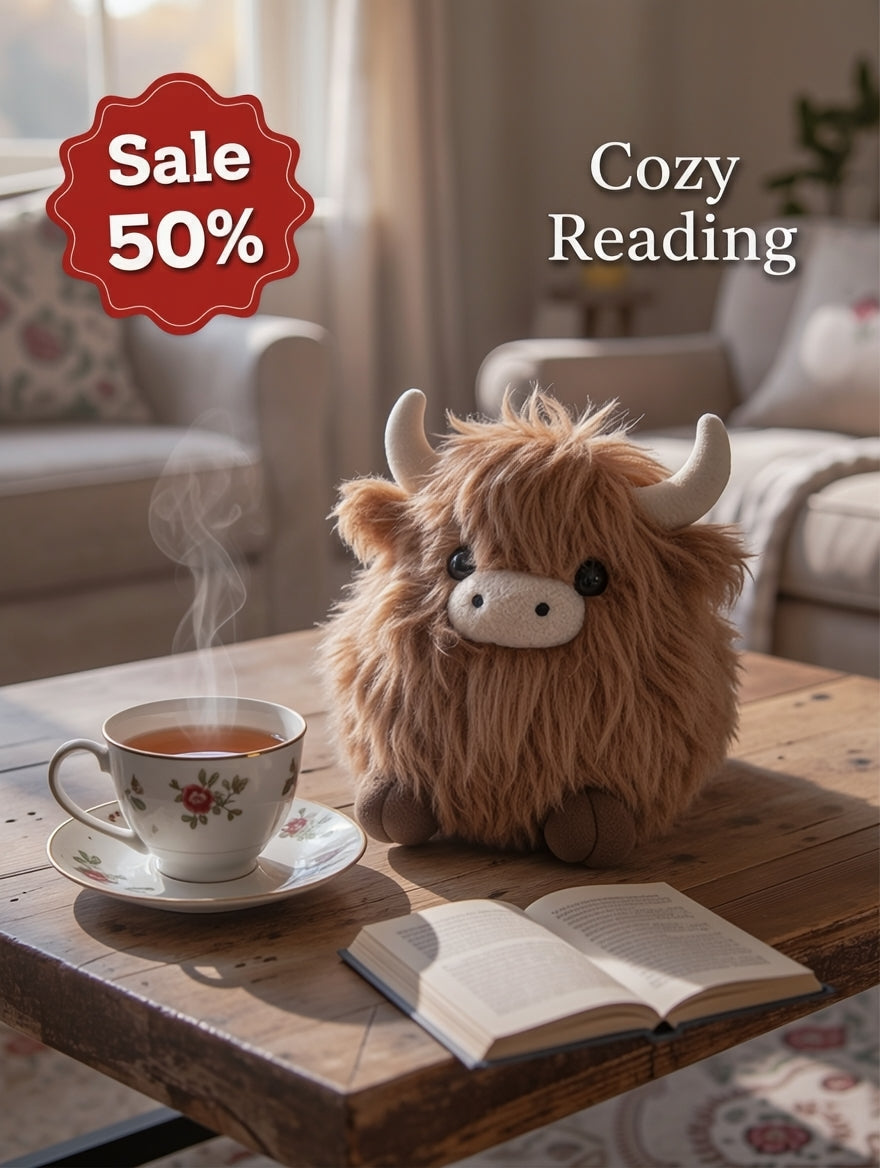 🔥🐂Emotional Support Highland Cow Plush