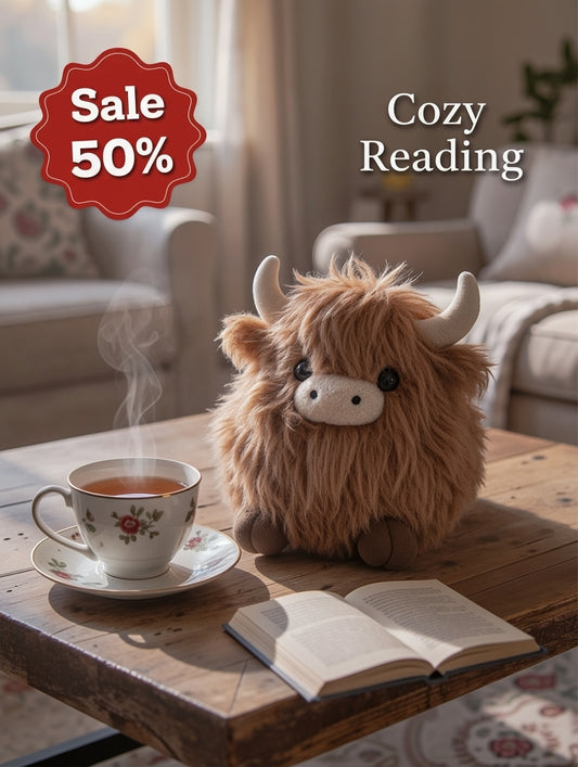 🔥🐂Emotional Support Highland Cow Plush