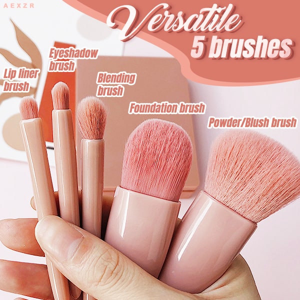 Resesminkborste 5-delars set