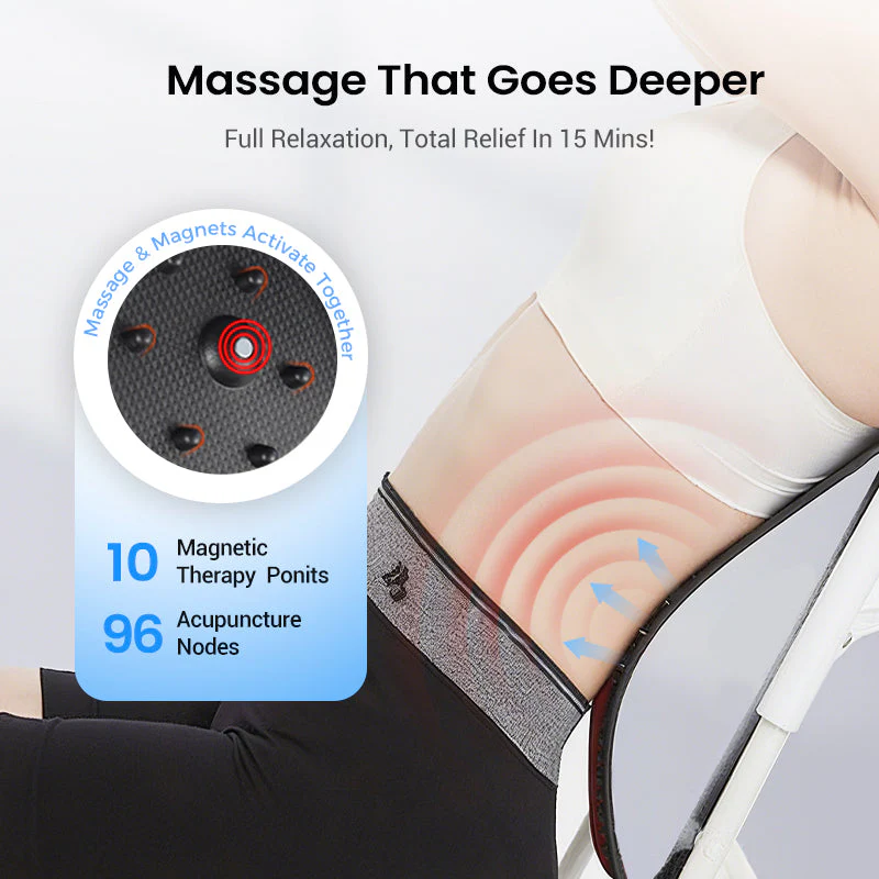 🧲 🔥 Magnetic Lumbar Stretcher – Acupressure Massage, Portable Design & Relieves Back Pain 🧘‍♂️✨