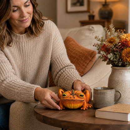 🎃Pumpkin Frog Decorative Figurine🐸