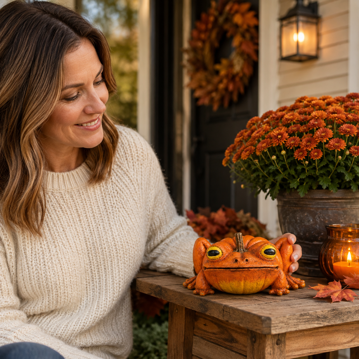 🎃Pumpkin Frog Decorative Figurine🐸