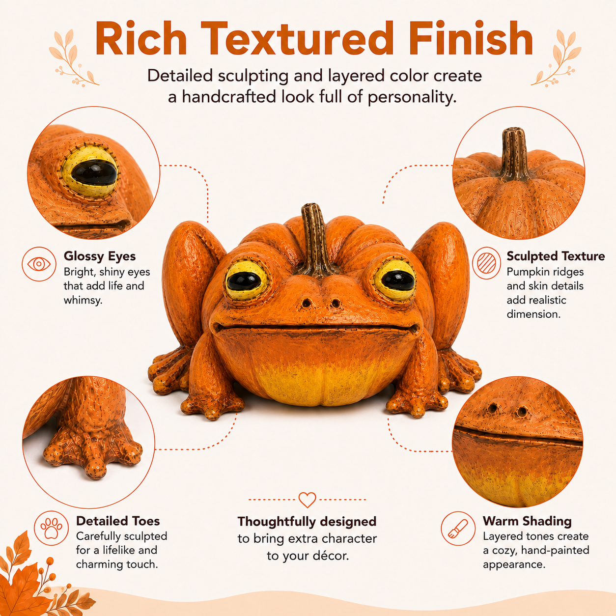 🎃Pumpkin Frog Decorative Figurine🐸
