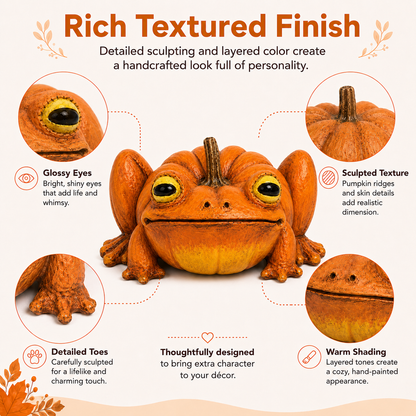 🎃Pumpkin Frog Decorative Figurine🐸