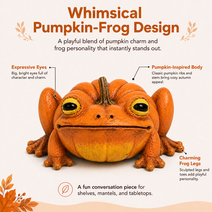 🎃Pumpkin Frog Decorative Figurine🐸