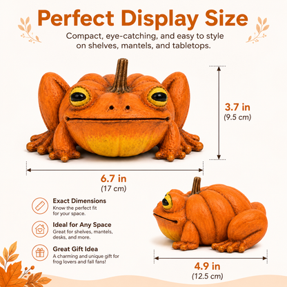 🎃Pumpkin Frog Decorative Figurine🐸