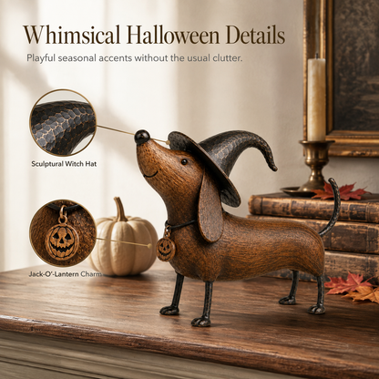 🧙‍♀️Witchy Dachshund Halloween Figurine