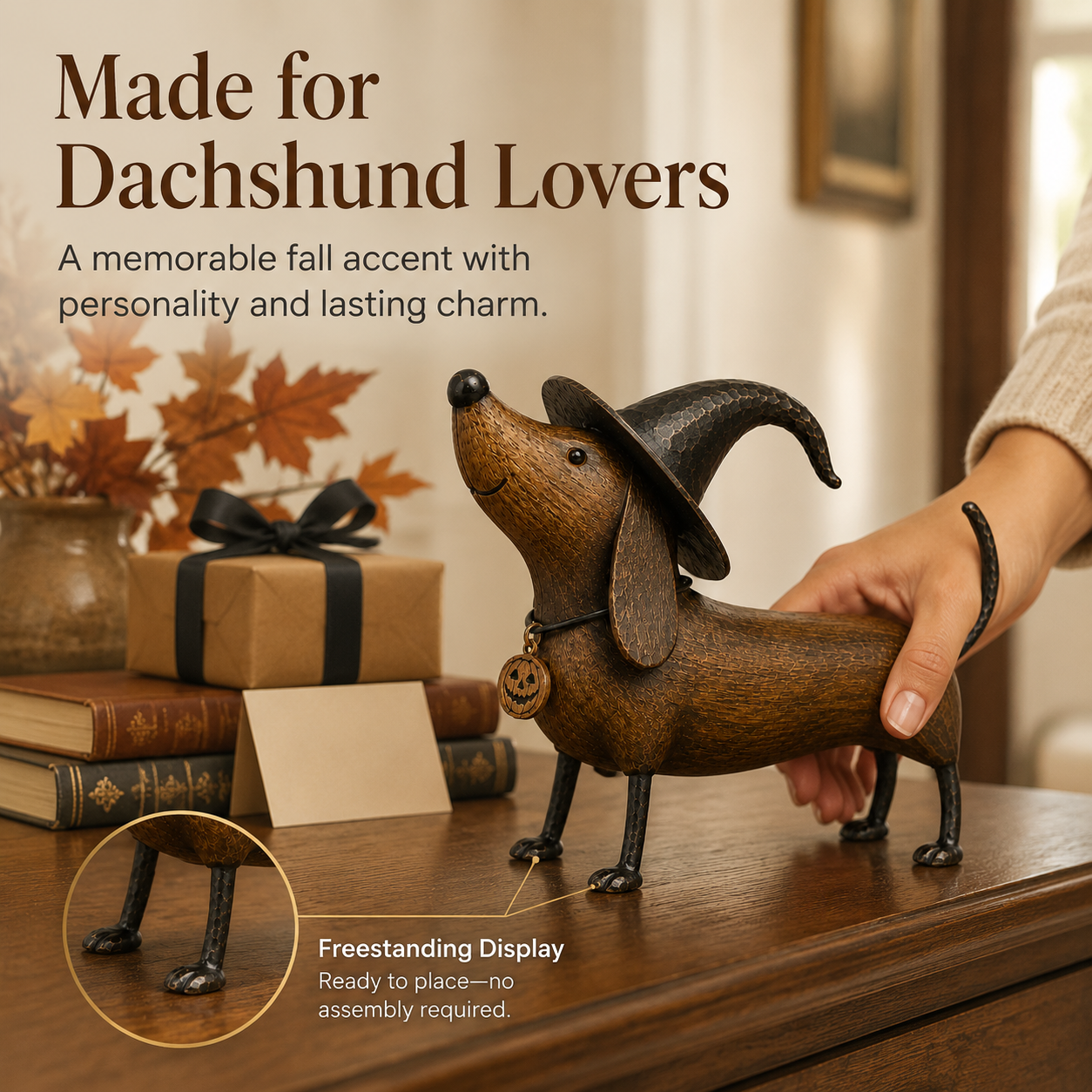 🧙‍♀️Witchy Dachshund Halloween Figurine