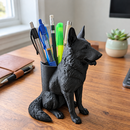🐶German Shepherd Desk Organizer