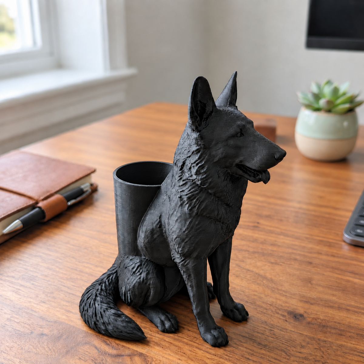 🐶German Shepherd Desk Organizer