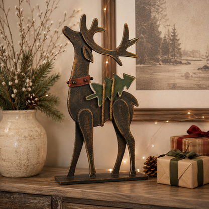 🦌Rustic Christmas Metal Reindeer Decor🎄