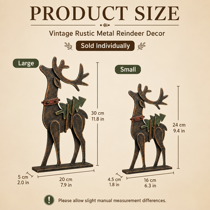 🦌Rustic Christmas Metal Reindeer Decor🎄