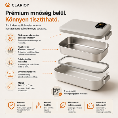 📢📢 Most 50% kedvezmény! 🍱⚡ Önmelegítő hordozható elektromos ételtartó 🔋🌡️