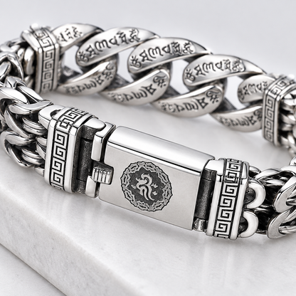 Men's Retro Six-Syllable Mantra Bracelet