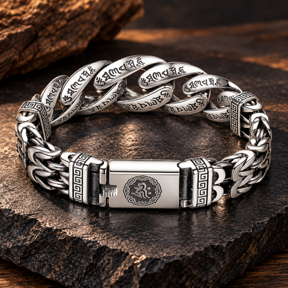 Men's Retro Six-Syllable Mantra Bracelet
