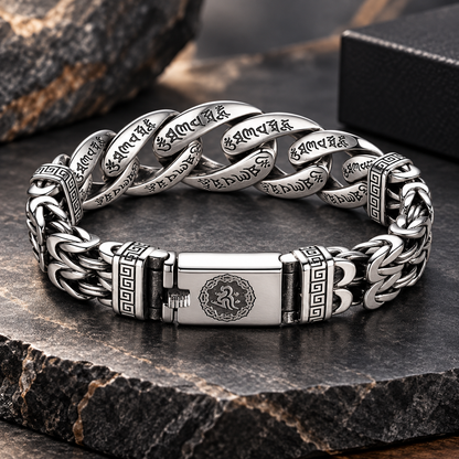 Men's Retro Six-Syllable Mantra Bracelet