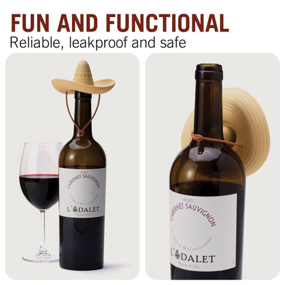 Halmhattformad vinpropp i silikon