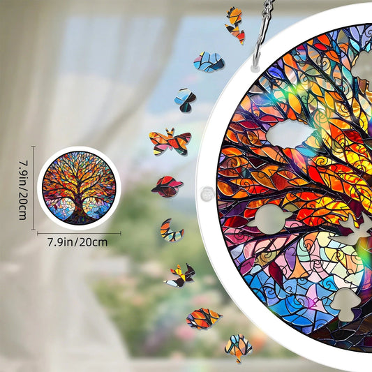 🔥Acrylic sunset and seascape jigsaw puzzle for window decoration