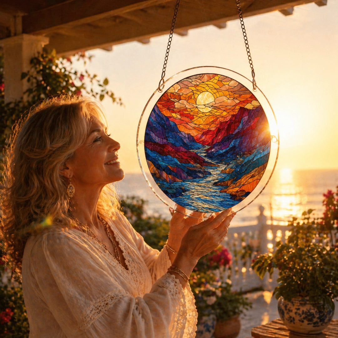 🔥Acrylic sunset and seascape jigsaw puzzle for window decoration