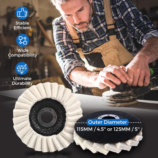 🔥Wool Felt Flap Discs Polishing Wheel