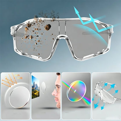 ☀️UV400 Photochromic Polarized Safety Glasses – 🥇Impact Resistant Outdoor Sports & Work Eyewear