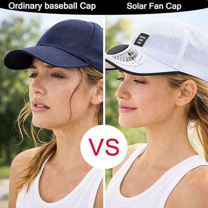 💨Solar Powered Fan Cap❄️