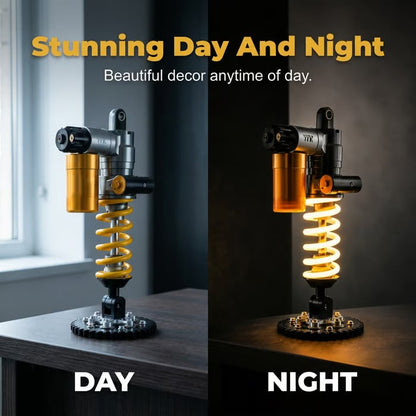 🔥Inspired Suspension Shock Absorber Lamp - Adjustable LED Light for Gamers & Car Enthusiasts