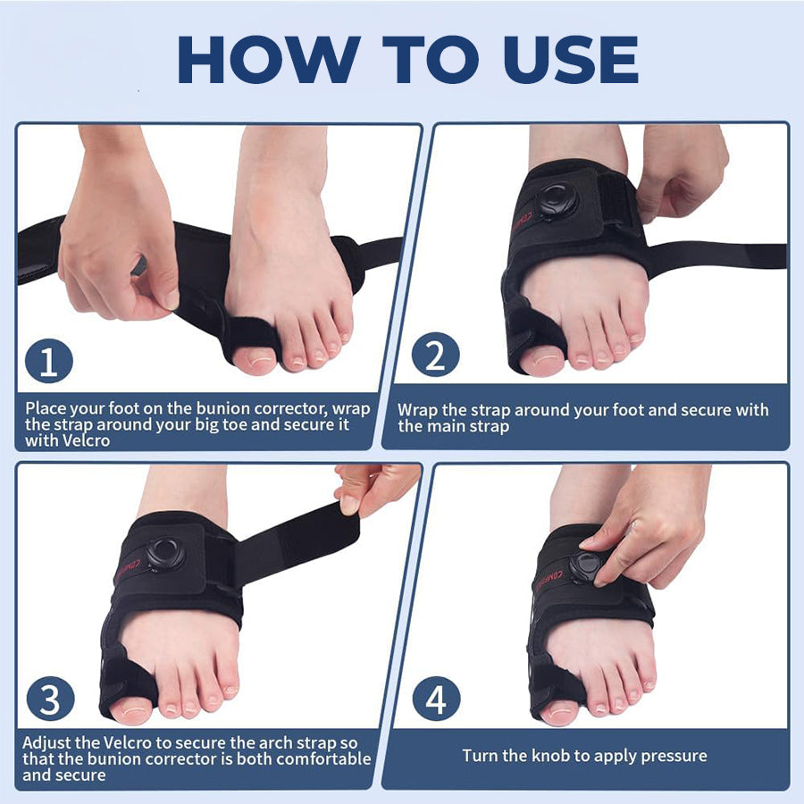 Adjustable Big Toe Support Sleeve Knob Adjustment