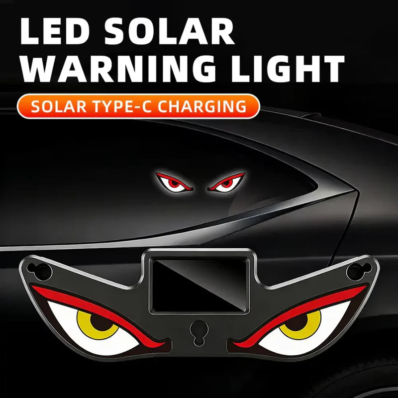 🚗🔆 Solar-Powered LED Car Warning Light! Solar-powered, weatherproof, automatic activation at dark – for more safety on the roadside. 🔥🛡️