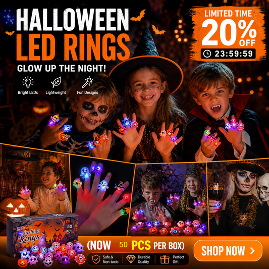 💍🎃LED Light Halloween Glowing Ring👻