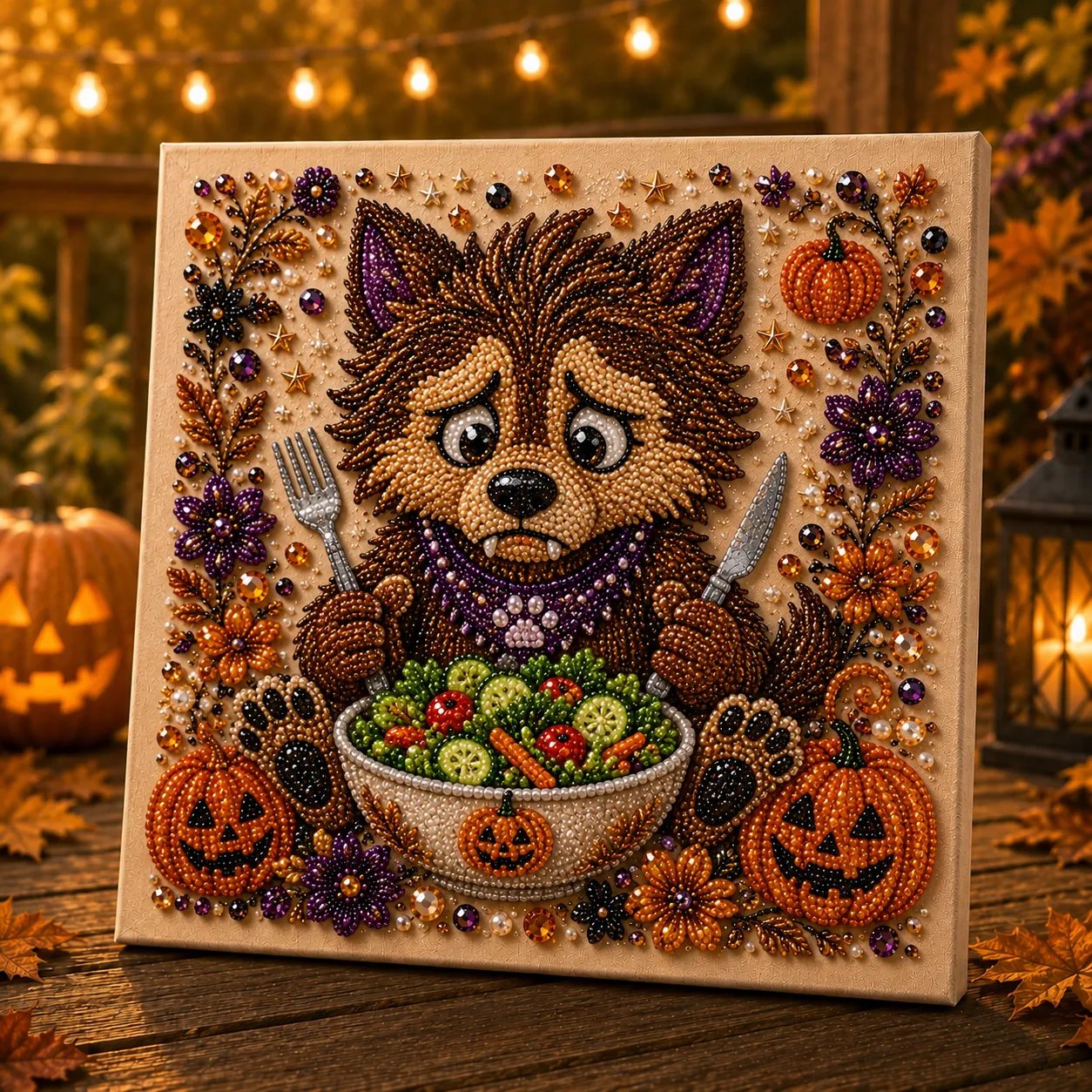 👻✨ Halloween Pearl Art DIY Kit – Turn Tiny Pearls into Spooky-Cute Magic