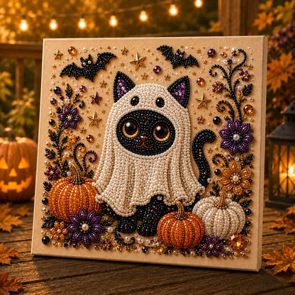 👻✨ Halloween Pearl Art DIY Kit – Turn Tiny Pearls into Spooky-Cute Magic