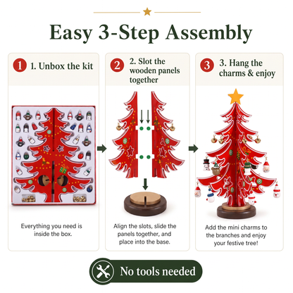🎄 DIY Wooden Christmas Tree Ornament