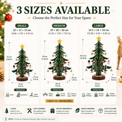 🎄 DIY Wooden Christmas Tree Ornament