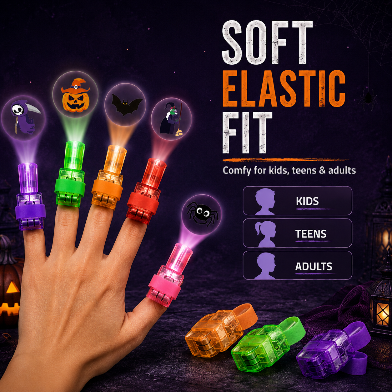 🎃 Halloween Finger Projection Lights – Spooky Fun at Your Fingertips