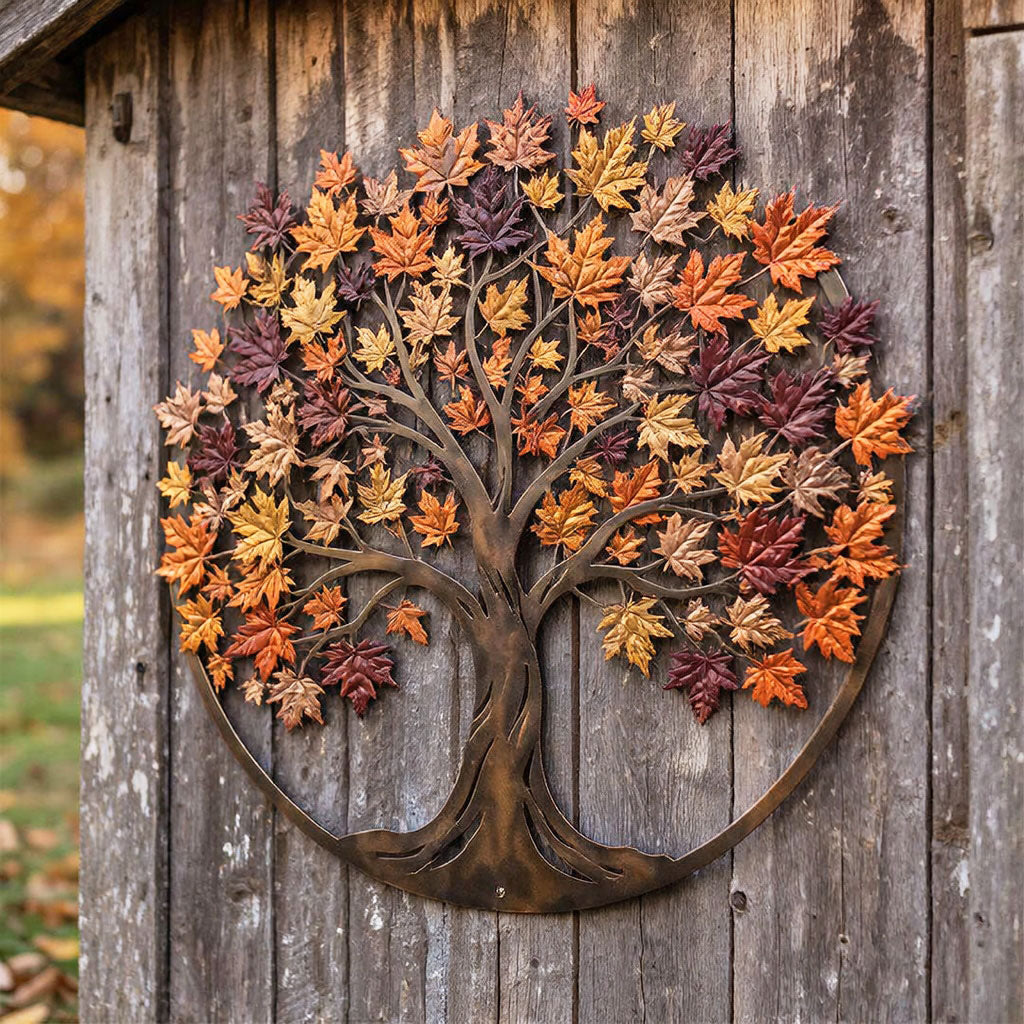 🍂Metal Autumn Tree Metal Wall Art