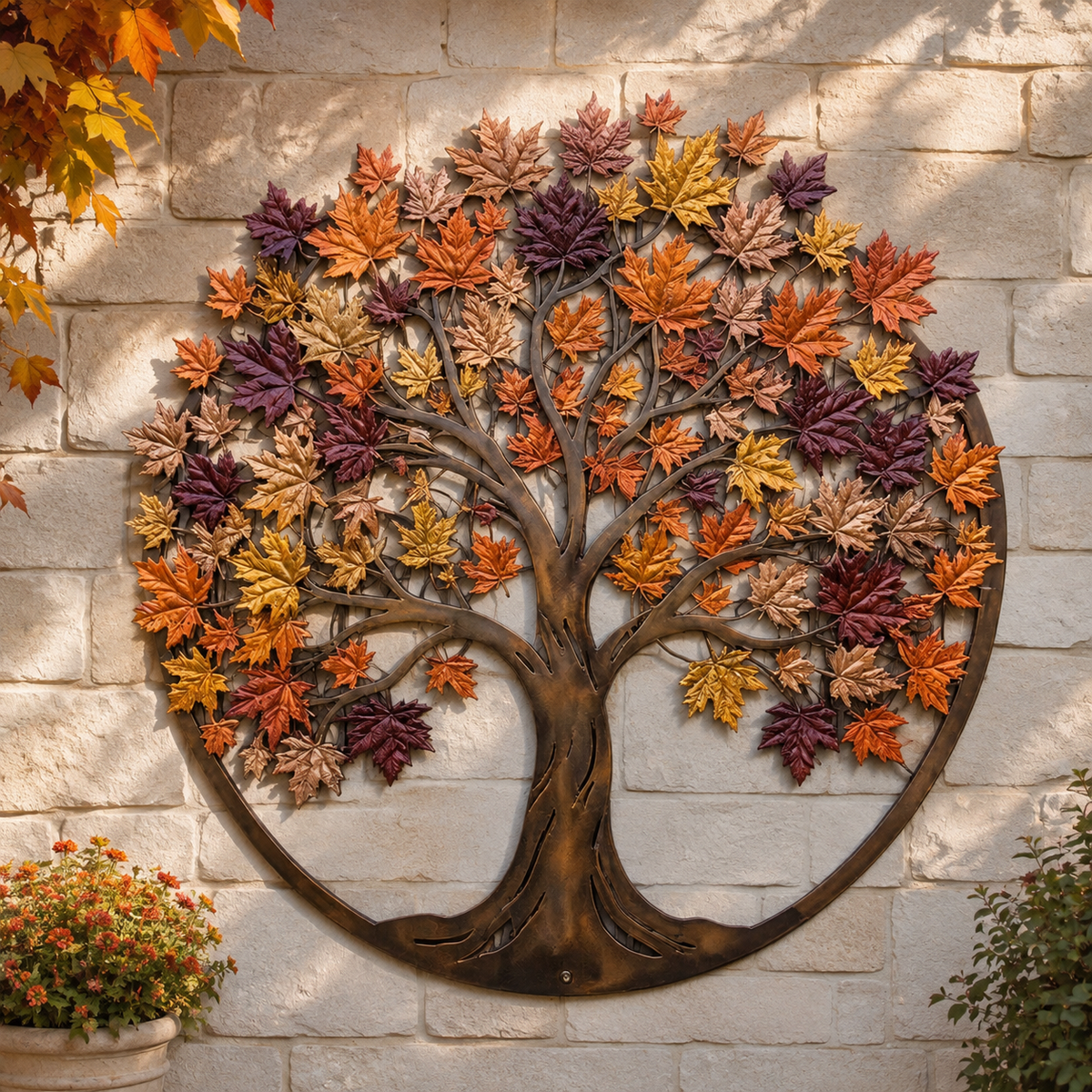 🍂Metal Autumn Tree Metal Wall Art