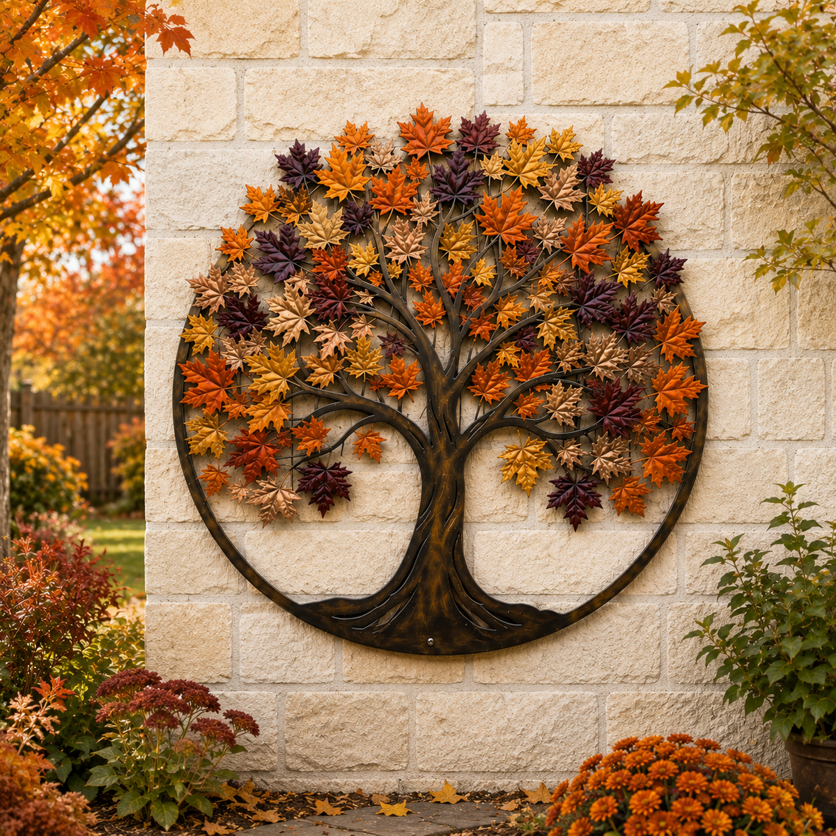 🍂Metal Autumn Tree Metal Wall Art