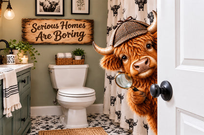 🚪 Funny Highland Cow Door Topper🐮