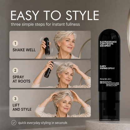 🍑Fluffy Volumizing Hair Shaping Spray, Long-Lasting Peach Scent Mist