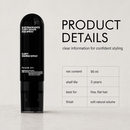 🍑Fluffy Volumizing Hair Shaping Spray, Long-Lasting Peach Scent Mist
