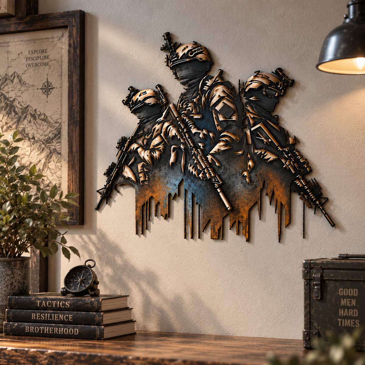 🎖️Brothers in Arms Military Metal Wall Art