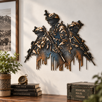 🎖️Brothers in Arms Military Metal Wall Art