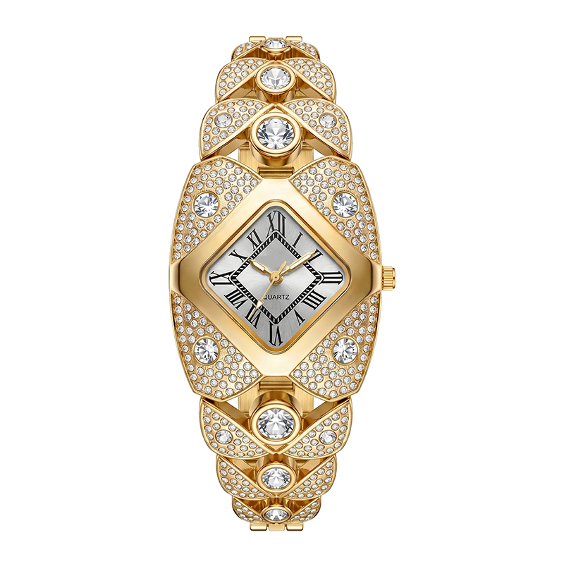 💎Women's Golden Crystal Elegant Quartz Bracelet Watch