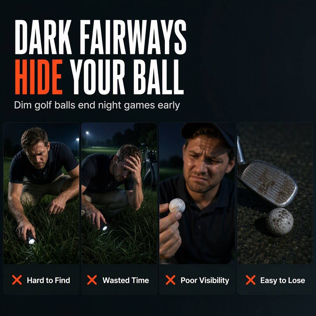 🌙Light Up LED Golf Balls Glowing Flashing Golf Balls for Night Play