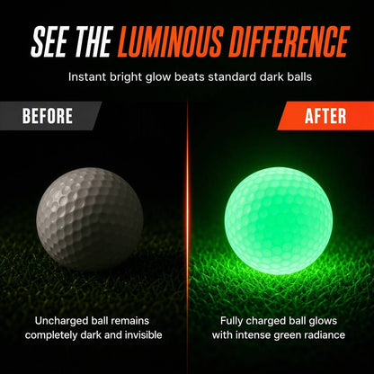 🌙Light Up LED Golf Balls Glowing Flashing Golf Balls for Night Play