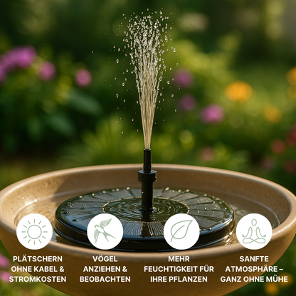 The solar fountain for vibrant gardens